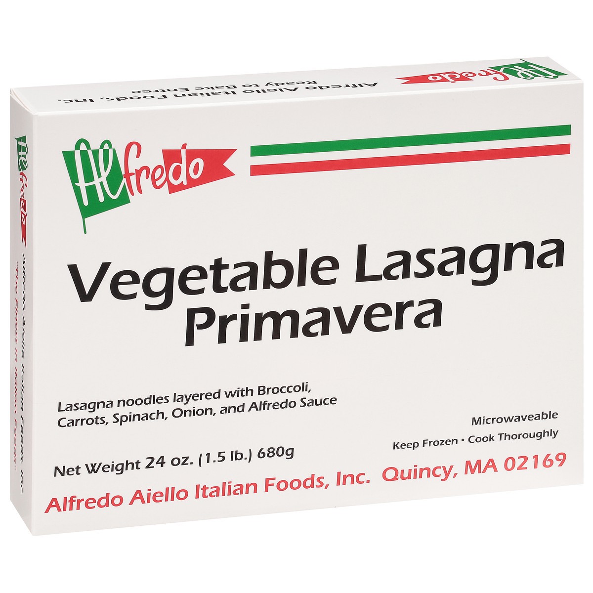 slide 4 of 13, Alfredo Primavera Vegetable Lasagna 24 oz, 24 oz