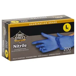First Street Nitrile Gloves Large