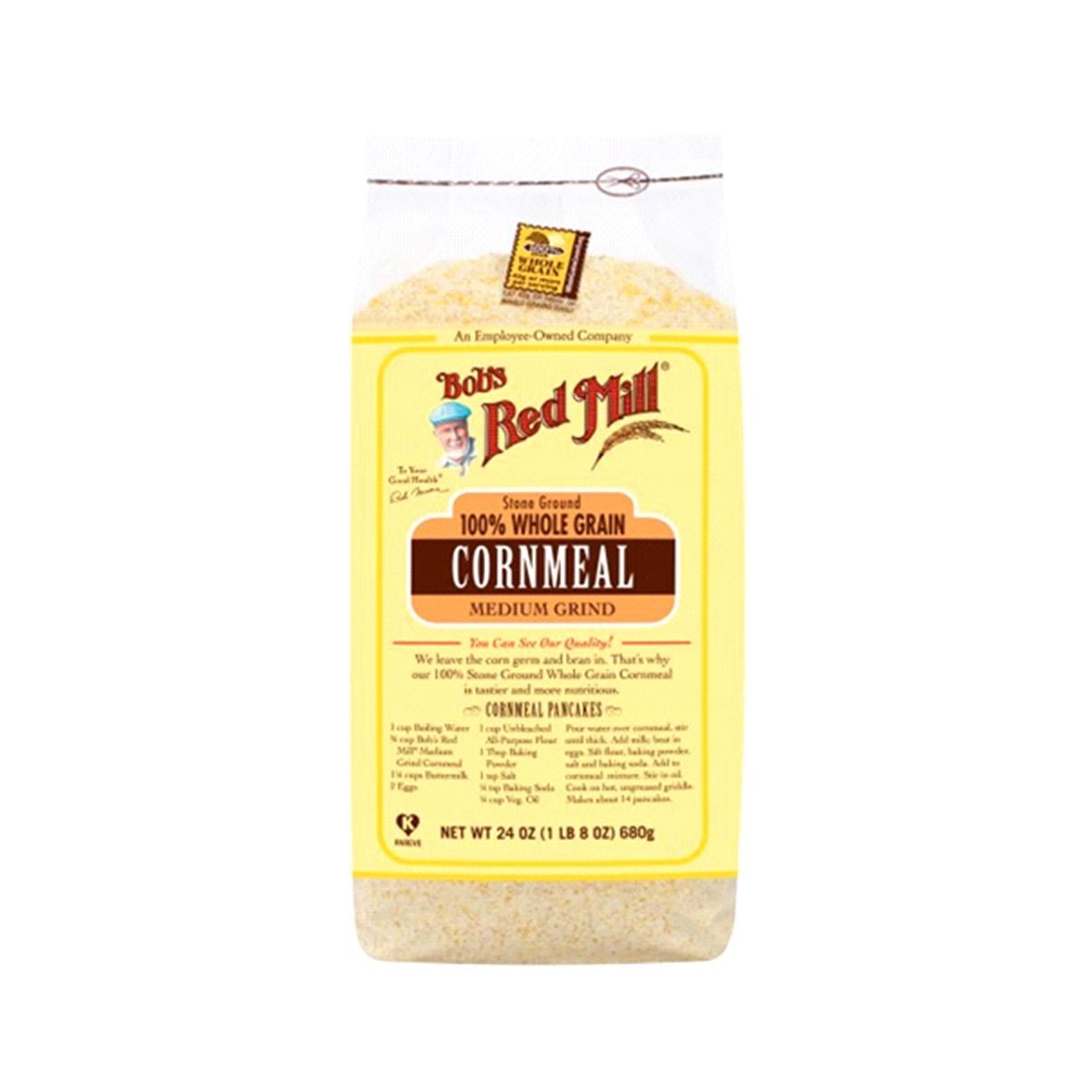 slide 1 of 1, Bob's Red Mill Regular Cornmeal, 24 oz