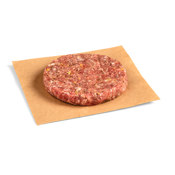 slide 1 of 1, Hy-Vee Gourmet Steakhouse Burger Mignon Patty, 6 oz