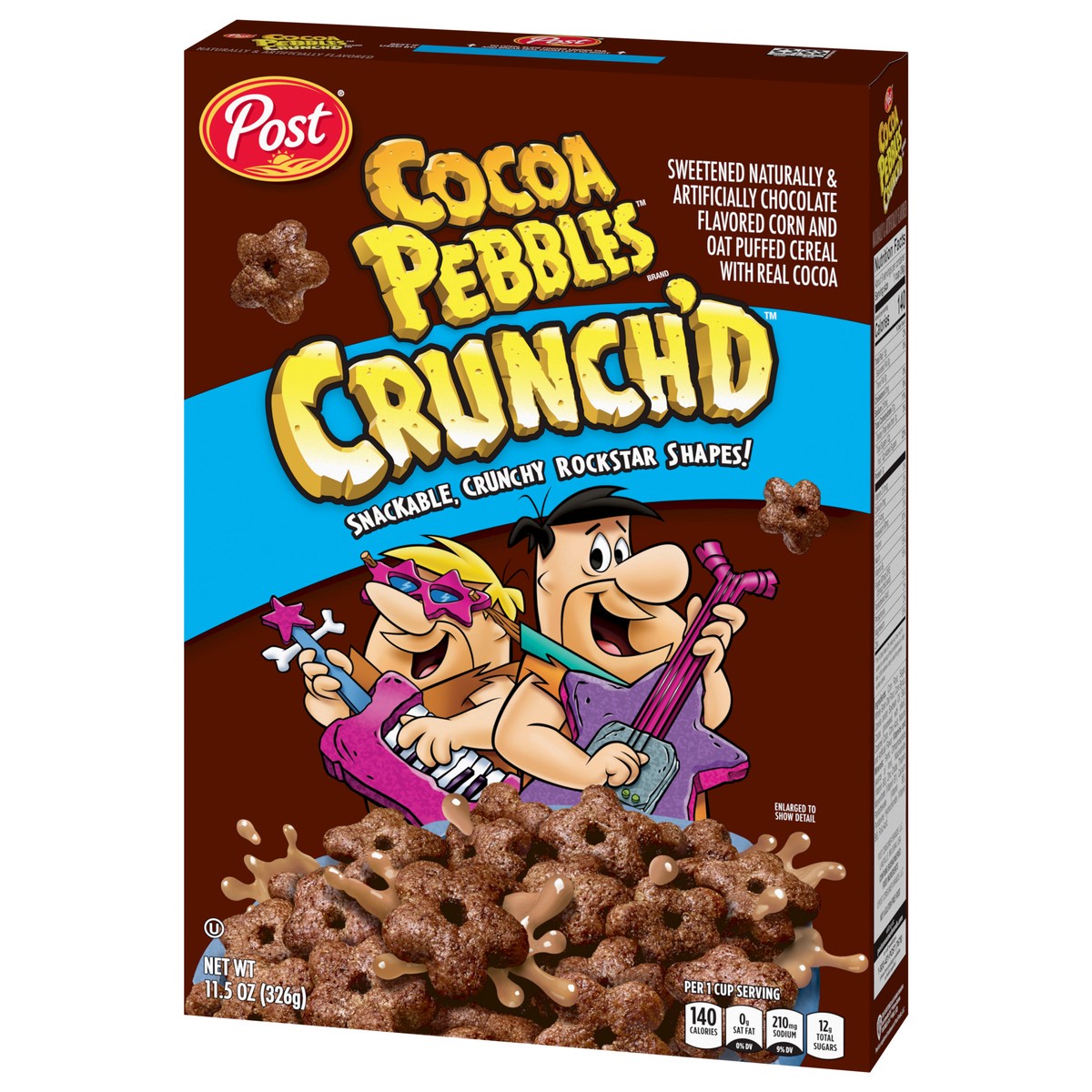 slide 3 of 9, Cocoa Pebbles Crunch'd Cereal 11.5 oz, 11.5 oz