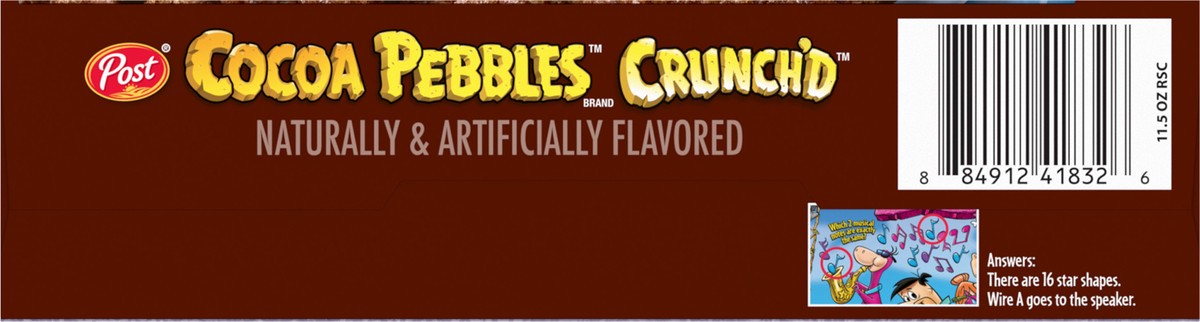 slide 4 of 9, Cocoa Pebbles Crunch'd Cereal 11.5 oz, 11.5 oz