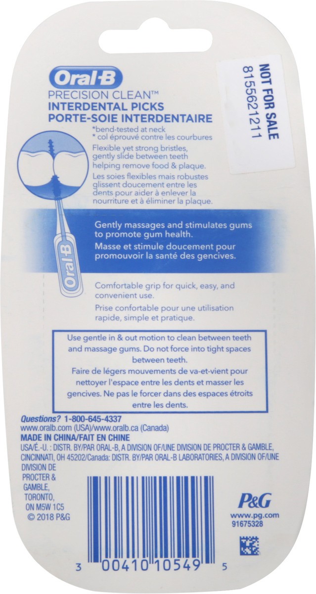 slide 6 of 6, Oral-B Precision Clean Nterdental Picks, 50 ct