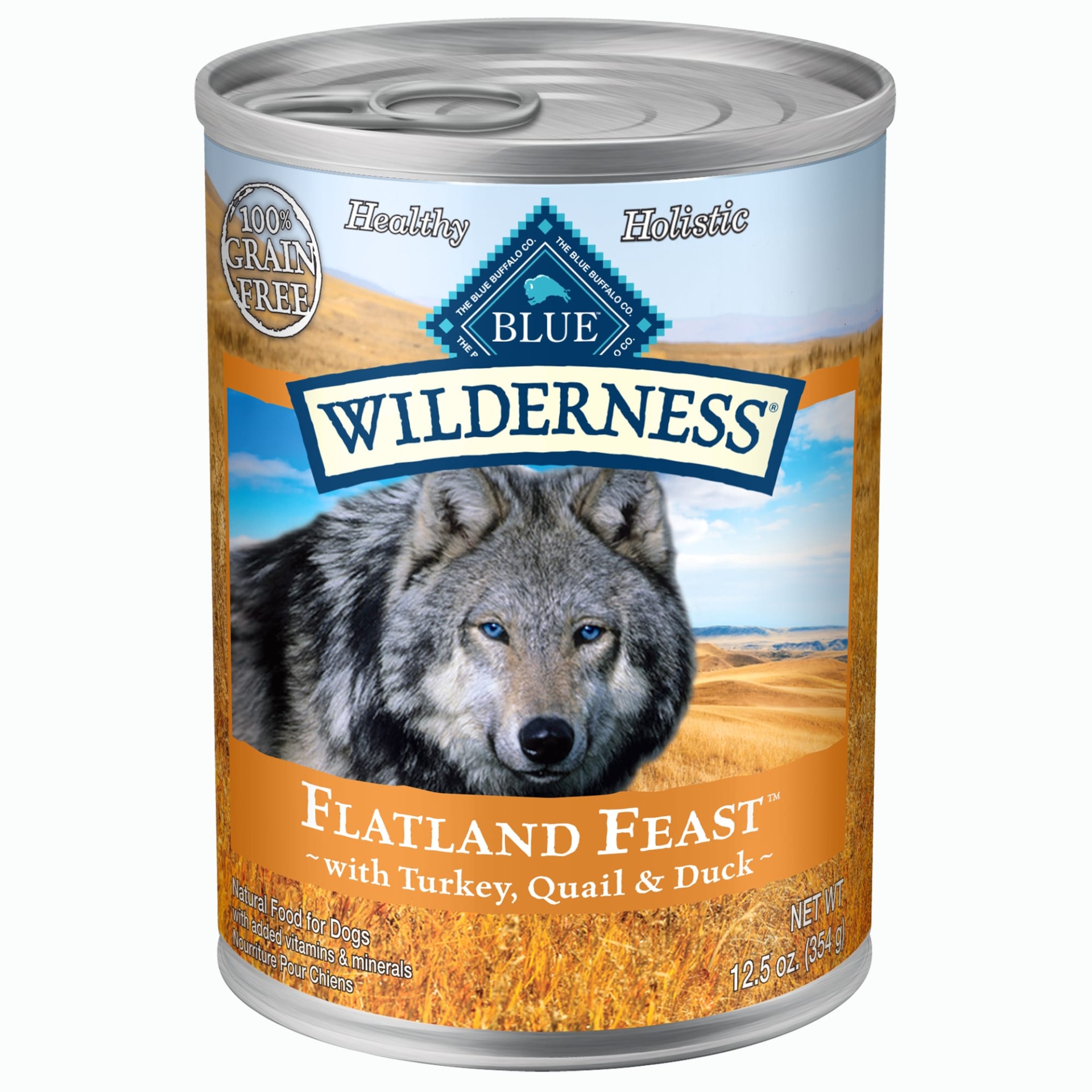 slide 1 of 1, Blue Wilderness Flatland Feast Wet Dog Food, 12.5 oz