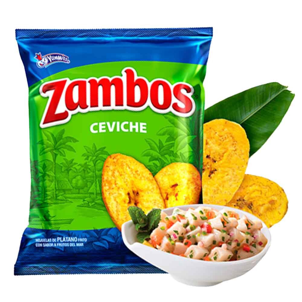 slide 2 of 2, Limena Zambos Plantain Chips Ceviche, 5.5 oz