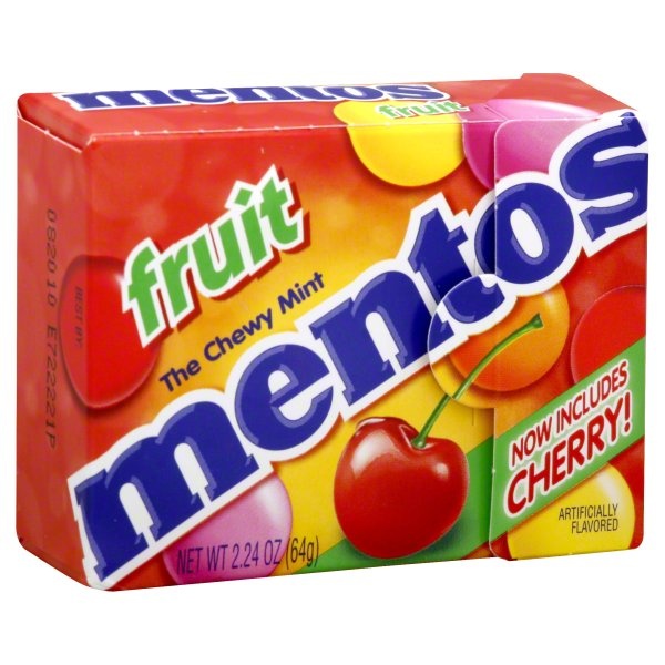 slide 1 of 1, Mentos Mix Fruit Chews, 1 ct