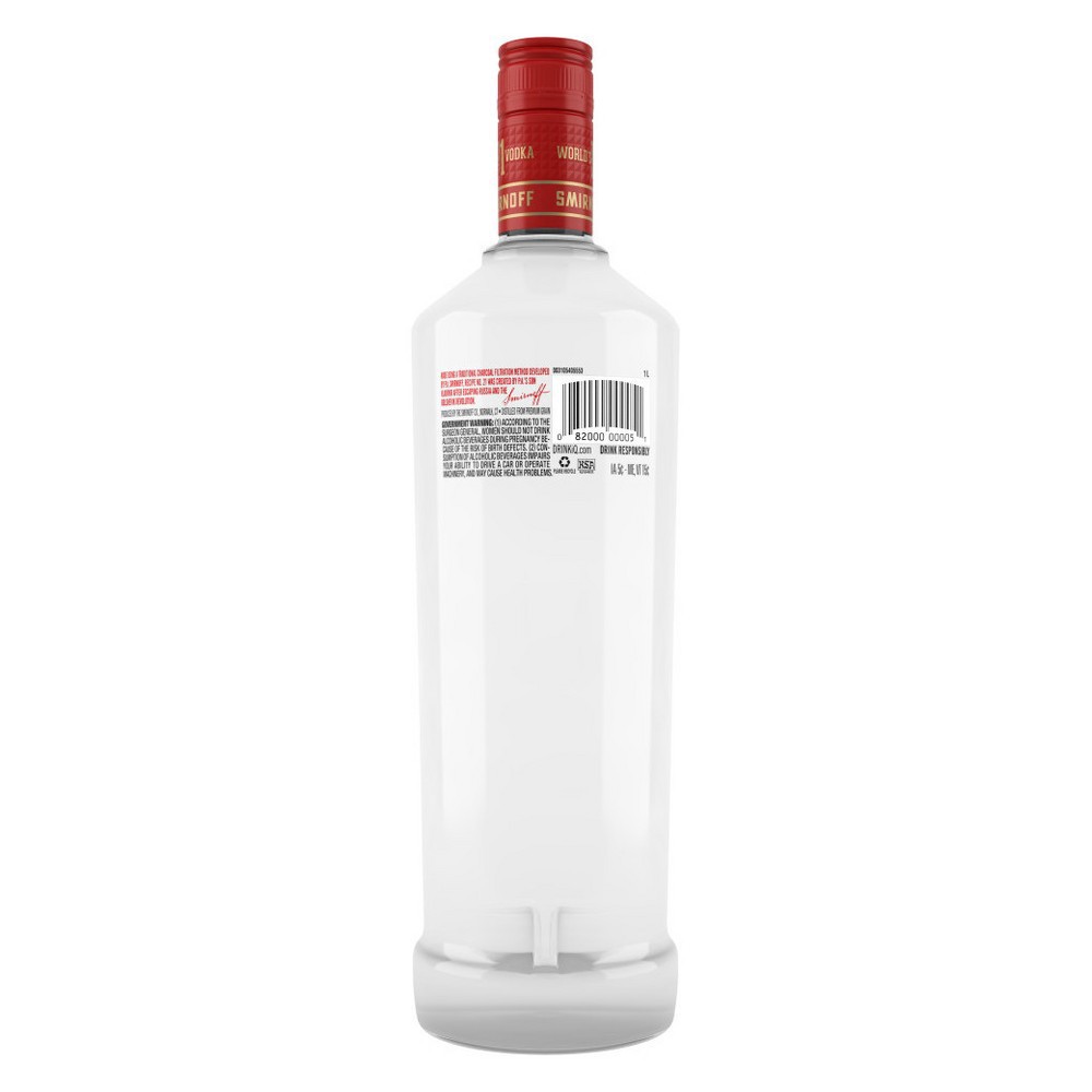 slide 2 of 2, Smirnoff Vodka, 1 liter