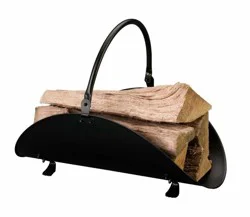 Open Hearth By Panacea Log Holder - Black