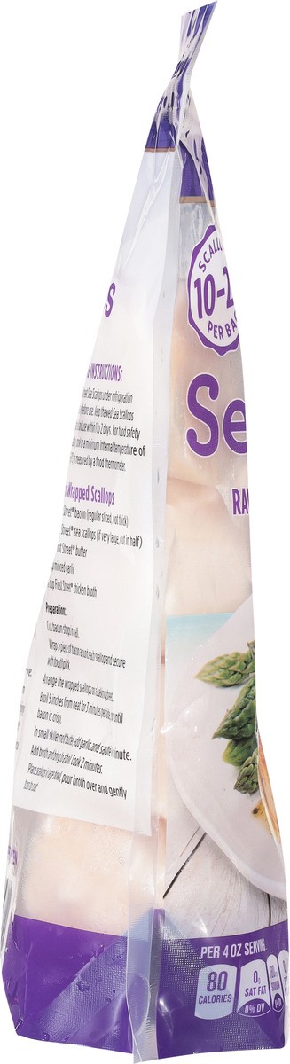 slide 10 of 14, First Street Wild Caught Sea Scallops 10/20, 16 oz