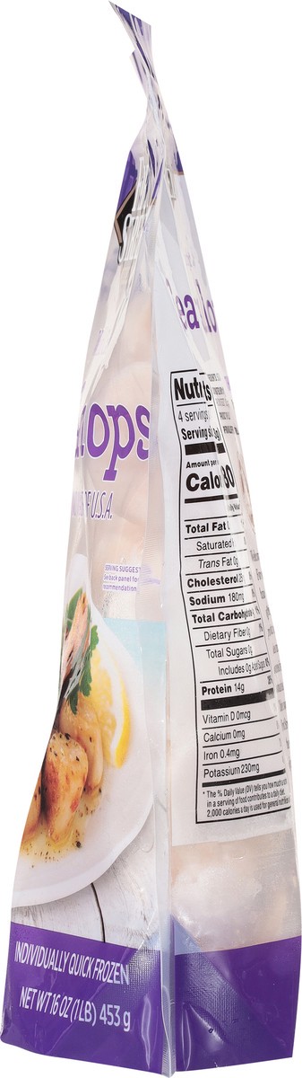 slide 14 of 14, First Street Wild Caught Sea Scallops 10/20, 16 oz