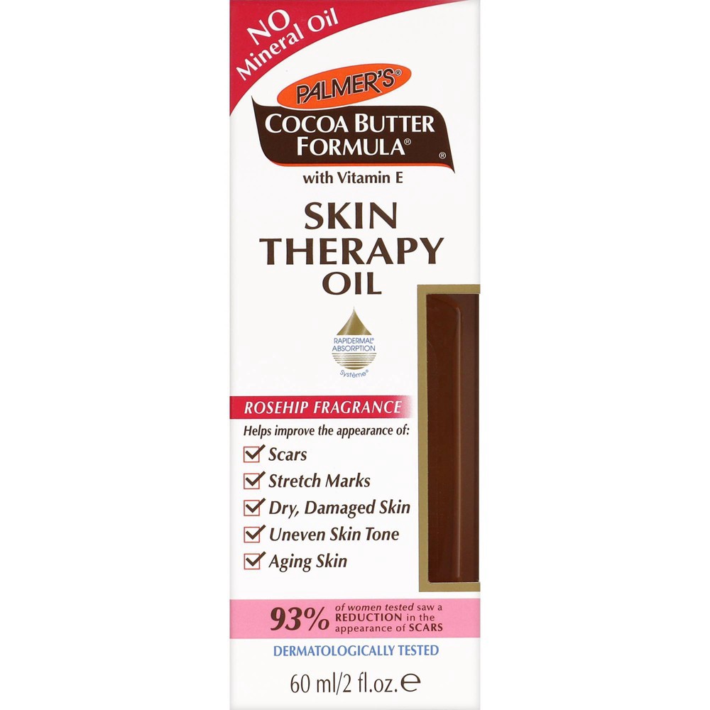 slide 3 of 6, Palmer's Cocoa Butter Formula Skin Therapy Oil Rosehip Fragrance, 2 fl. oz., 2 oz