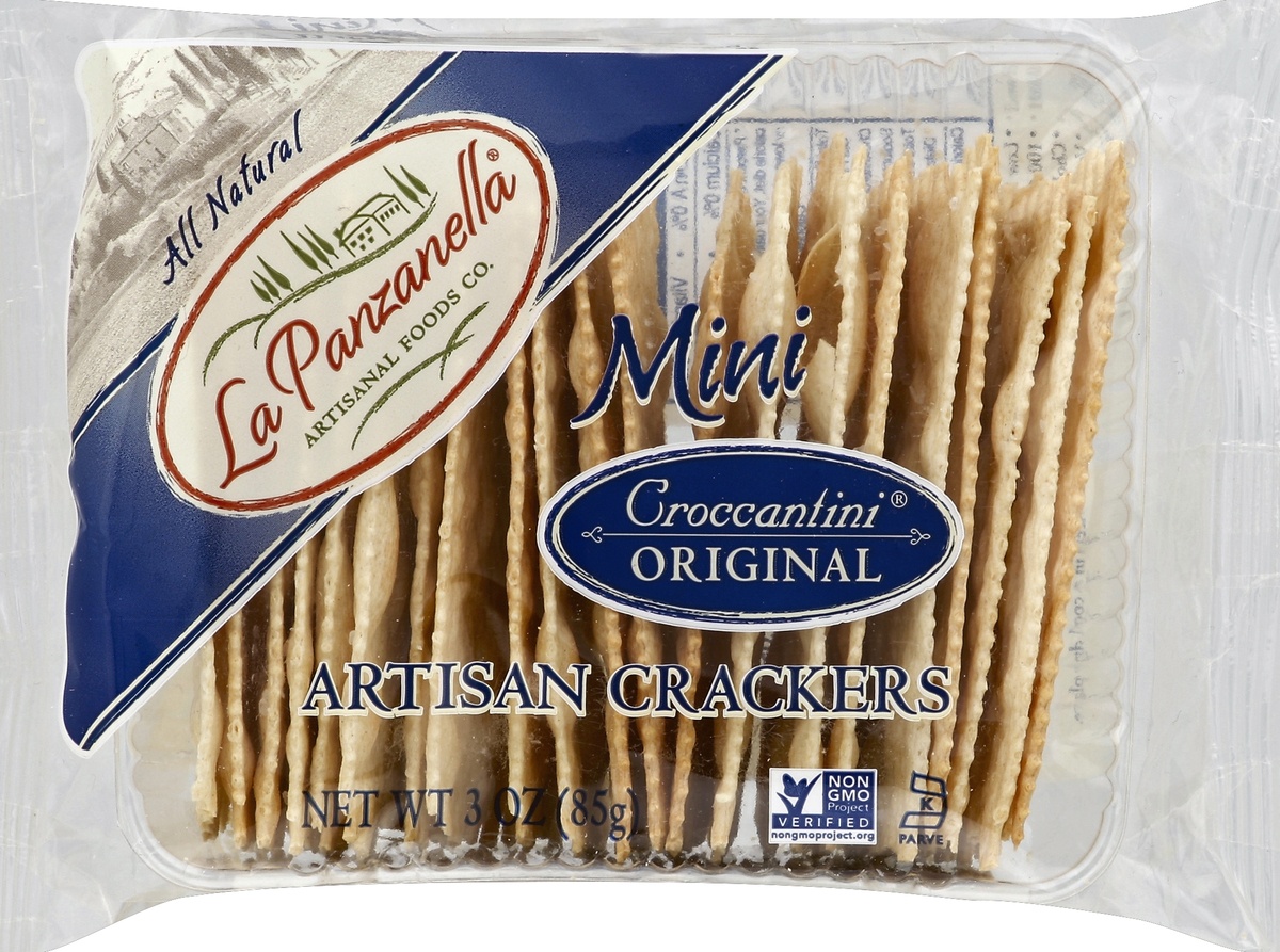 slide 2 of 5, La Panzanella Original Lapanzena Mini Crackr, 3 oz