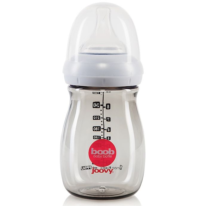 slide 1 of 1, Joovy Boob Baby Bottle - Grey, 9 oz