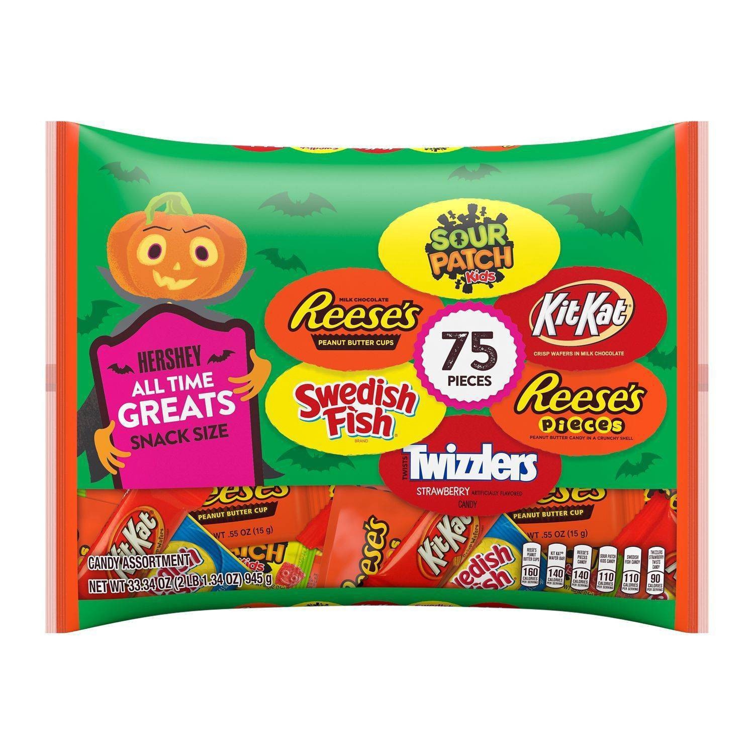 slide 1 of 6, Hershey's Halloween Chocolate & Sweets Variety Pack, 33.34 oz