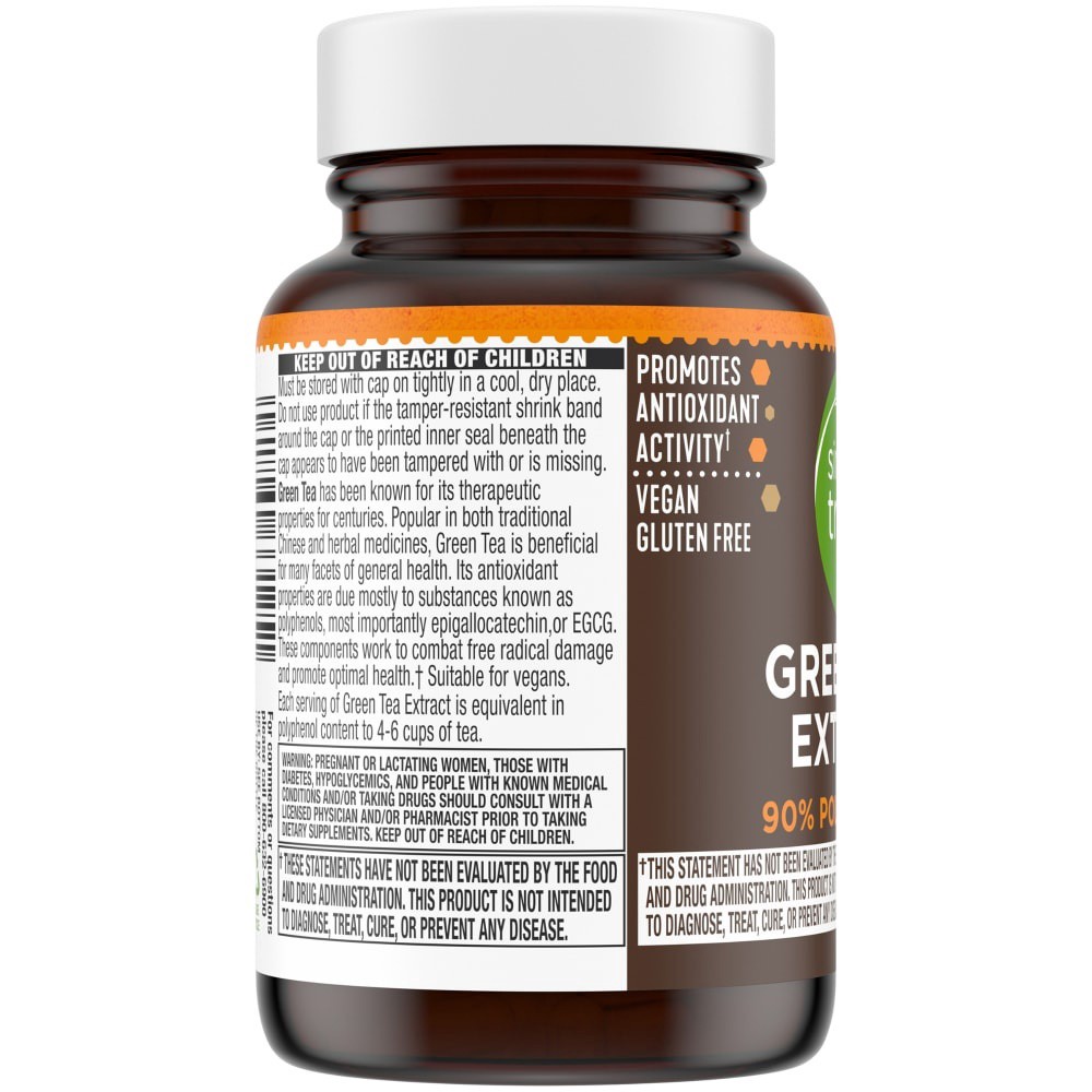 slide 4 of 4, Simple Truth Green Tea Extract Supplement Capsules, 60 ct