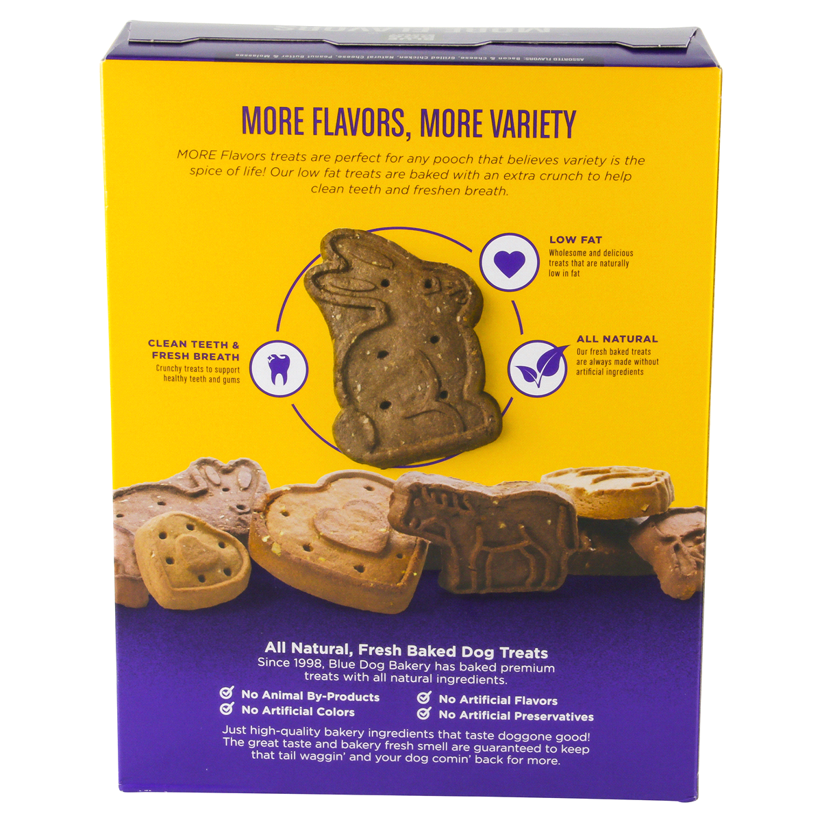 slide 3 of 8, Blue Dog Bakery Dog Treats Healthy Low Fat More Flavors Assorted, 20 oz