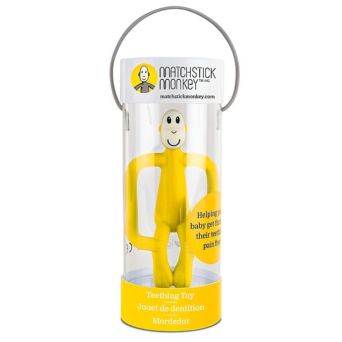 slide 4 of 4, Matchstick Monkey Teether Toy - Yellow, 1 ct