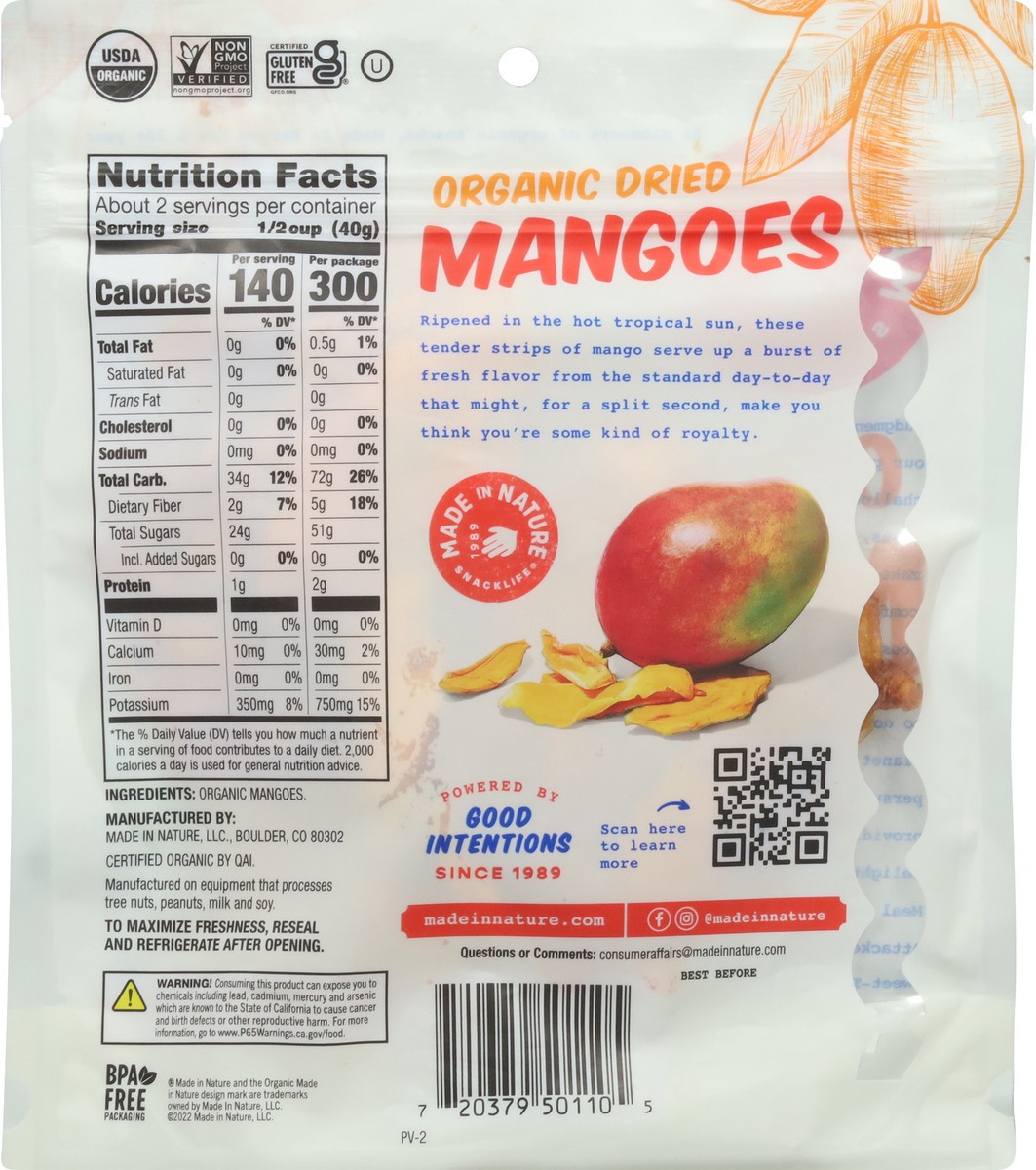 slide 5 of 9, Made in Nature Dried Organic Mangoes 3 oz, 3 oz