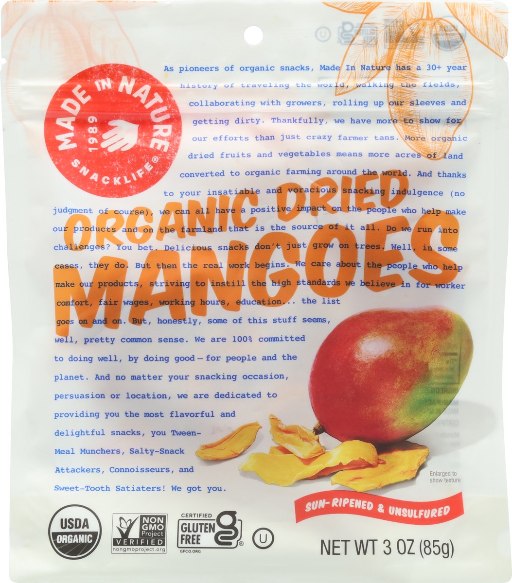 slide 6 of 9, Made in Nature Dried Organic Mangoes 3 oz, 3 oz