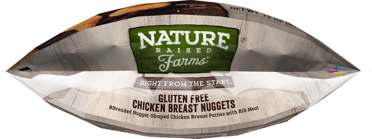 slide 5 of 10, NATURE RAISED NatureRaised Farms Gluten-Free Breaded Chicken Breast Nuggets, 12 oz. (Frozen), 340.19 g
