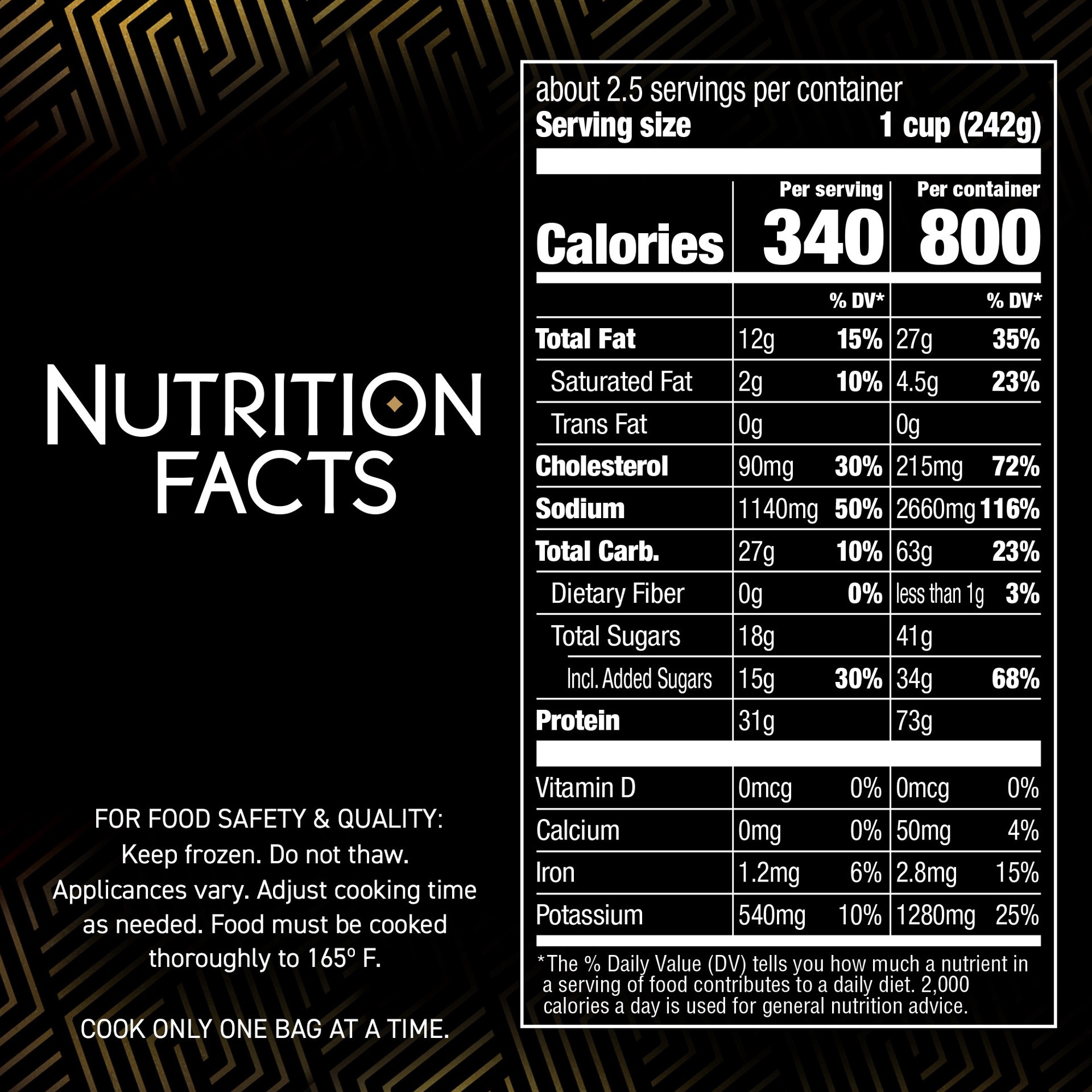slide 3 of 5, P.F. Chang's Home Menu Teriyaki Chicken Skillet Meal, Frozen Meal, 20 oz., 20 oz