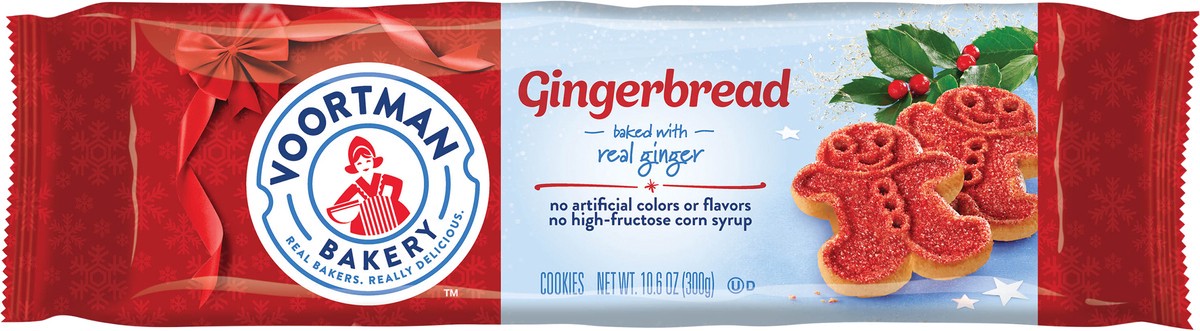 slide 1 of 9, Voortman Bakery Holiday Gingerbread 10.6 oz, 10.6 oz