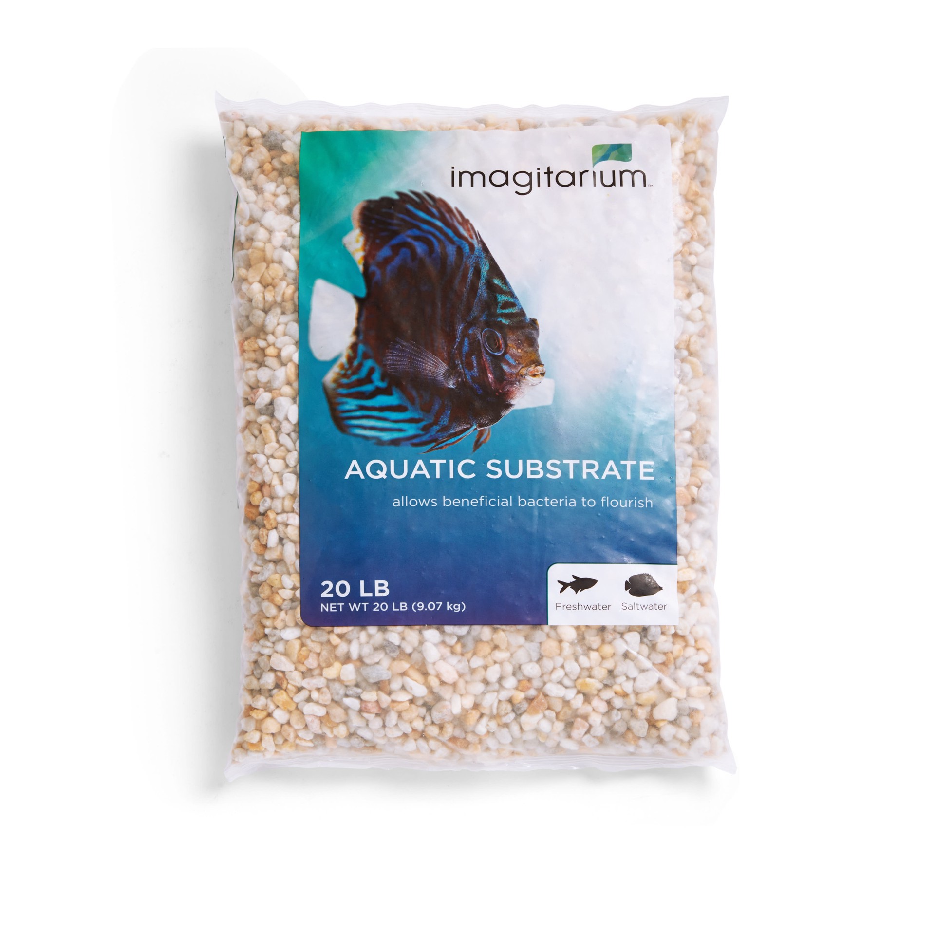 slide 1 of 1, Imagitarium Snowy River Aquarium Gravel, 20 lb