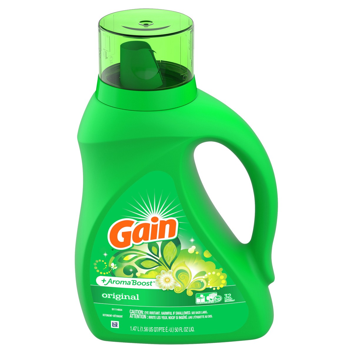 slide 1 of 5, Gain + Aroma Boost Original Detergent 1.47 lt, 50 oz