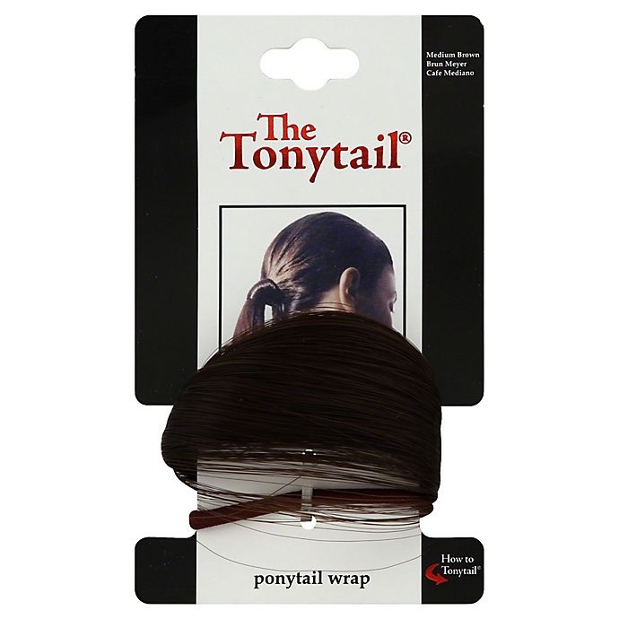 slide 1 of 1, The Tonytail Ponytail Wrap - Medium Brown, 1 ct