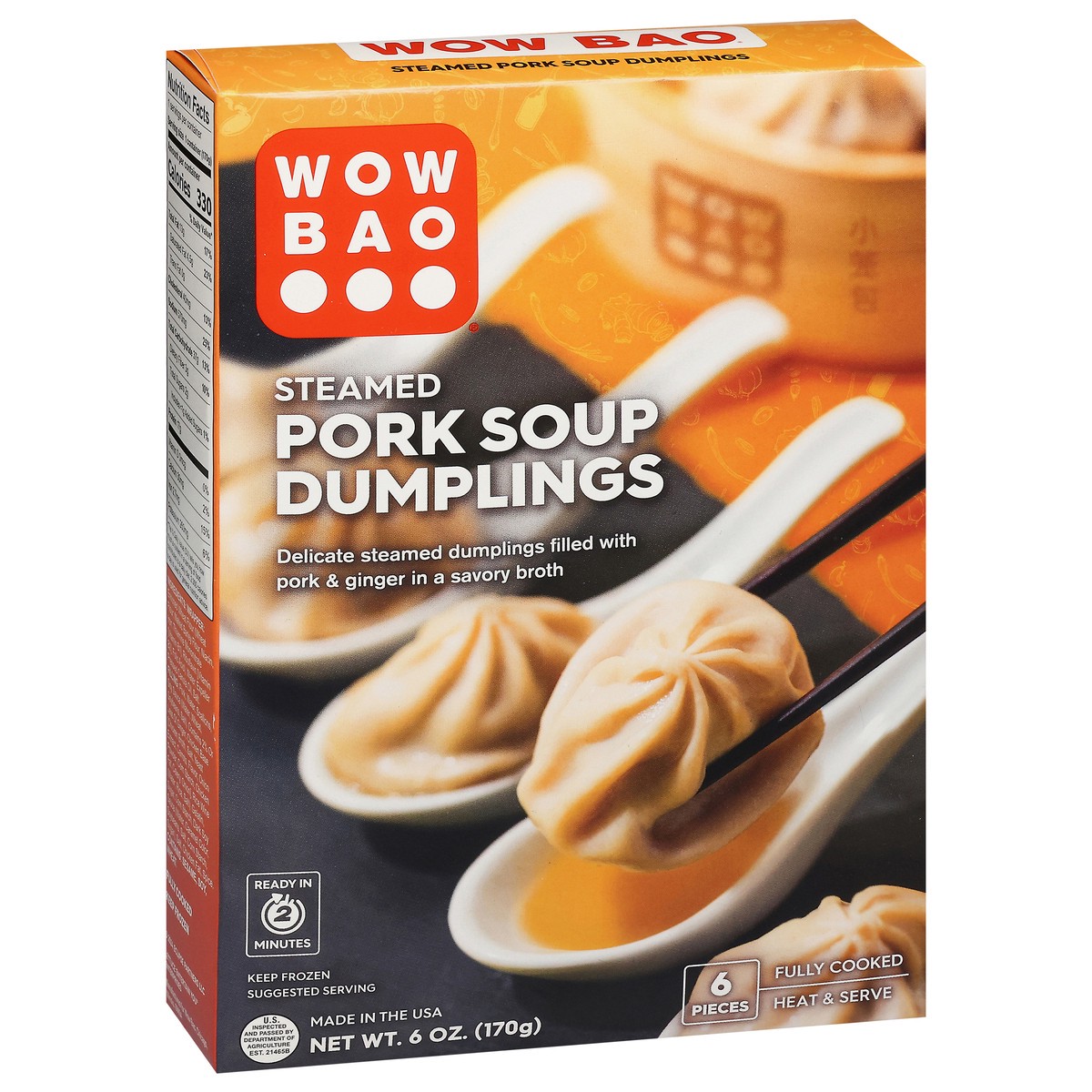 slide 12 of 14, Wow Bao Soup Dumplings, Pork CPG Package, 6 ct