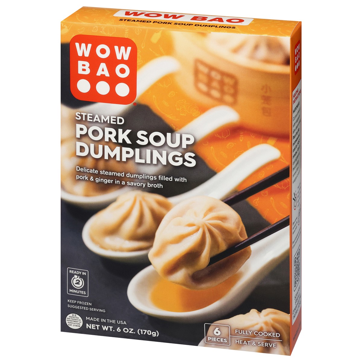 slide 14 of 14, Wow Bao Soup Dumplings, Pork CPG Package, 6 ct