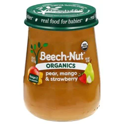 Beech-Nut Organics Stage 2 (6+ Months) Pear, Mango & Strawberry 4 oz