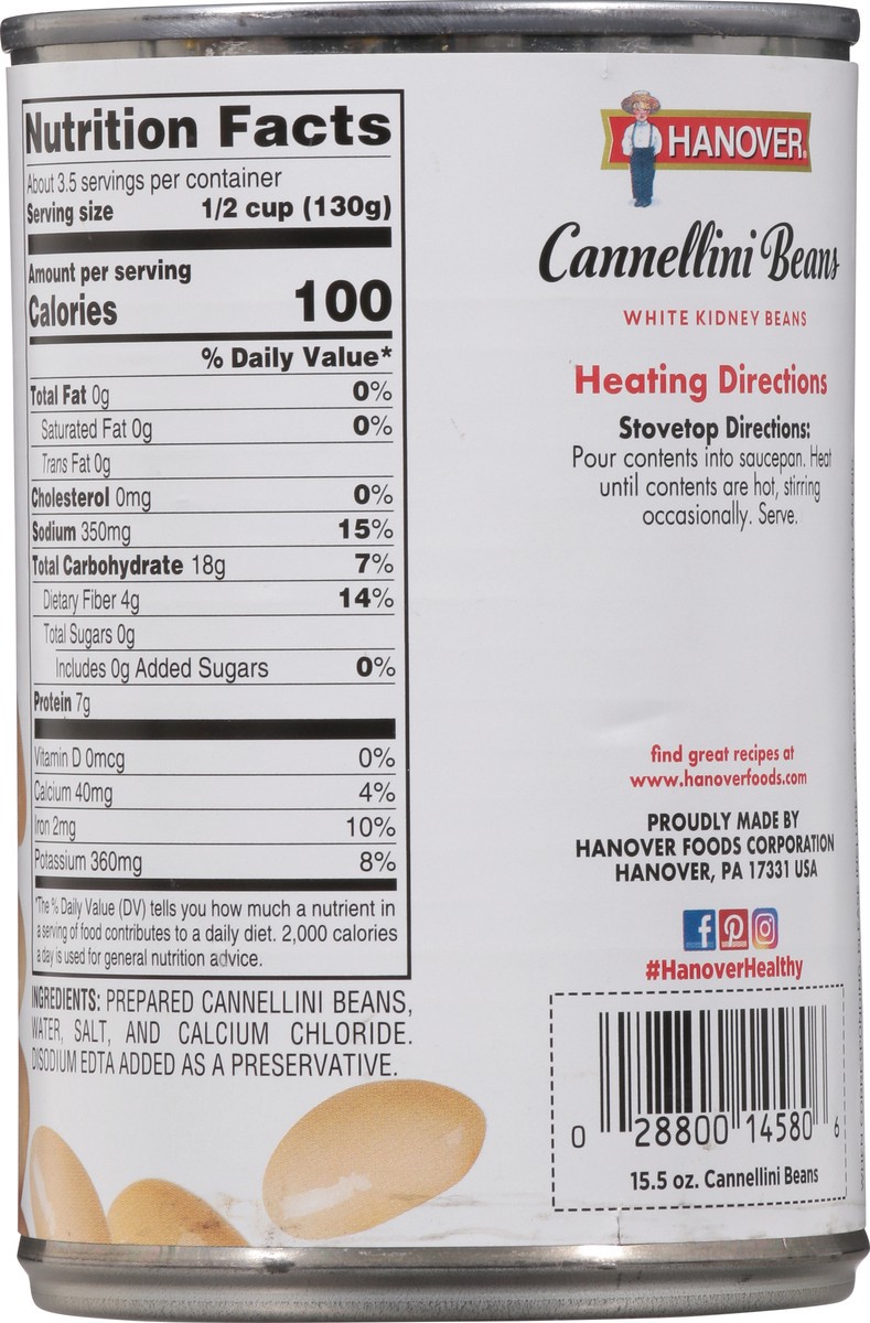 slide 10 of 14, Hanover Cannellini Beans 15.5 oz, 15.5 oz
