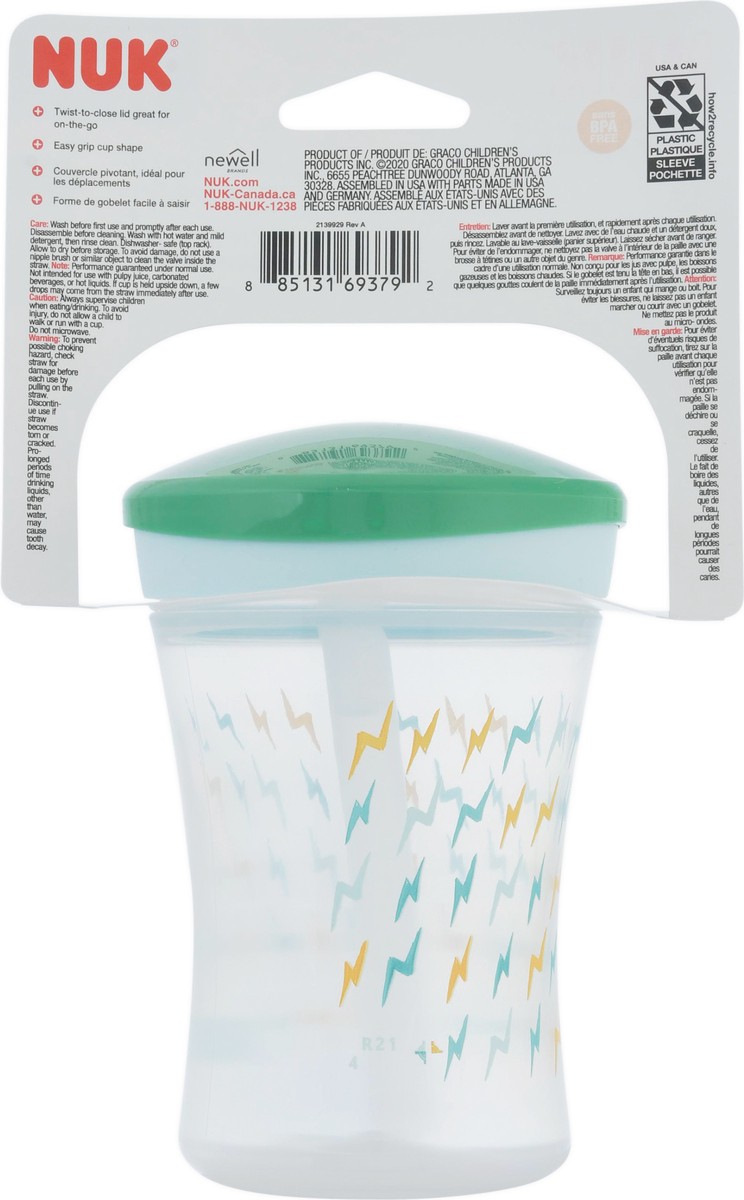 slide 7 of 9, NUK 8 Ounce Evolution Straw Cup 8 oz (240 mL). 1 ea, 1 ct