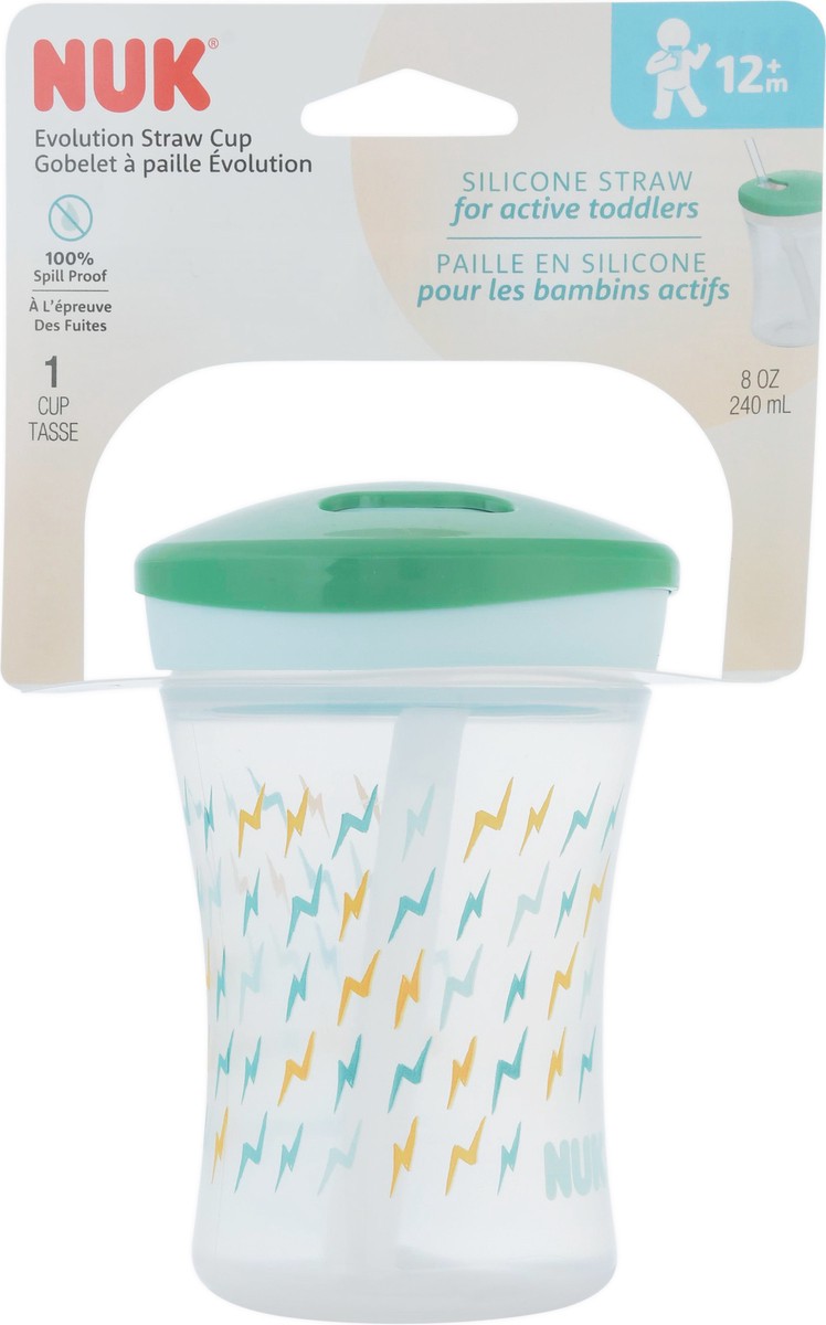slide 4 of 9, NUK 8 Ounce Evolution Straw Cup 8 oz (240 mL). 1 ea, 1 ct
