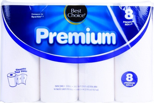 slide 1 of 1, Best Choice Premium Paper Towels, 8 ct