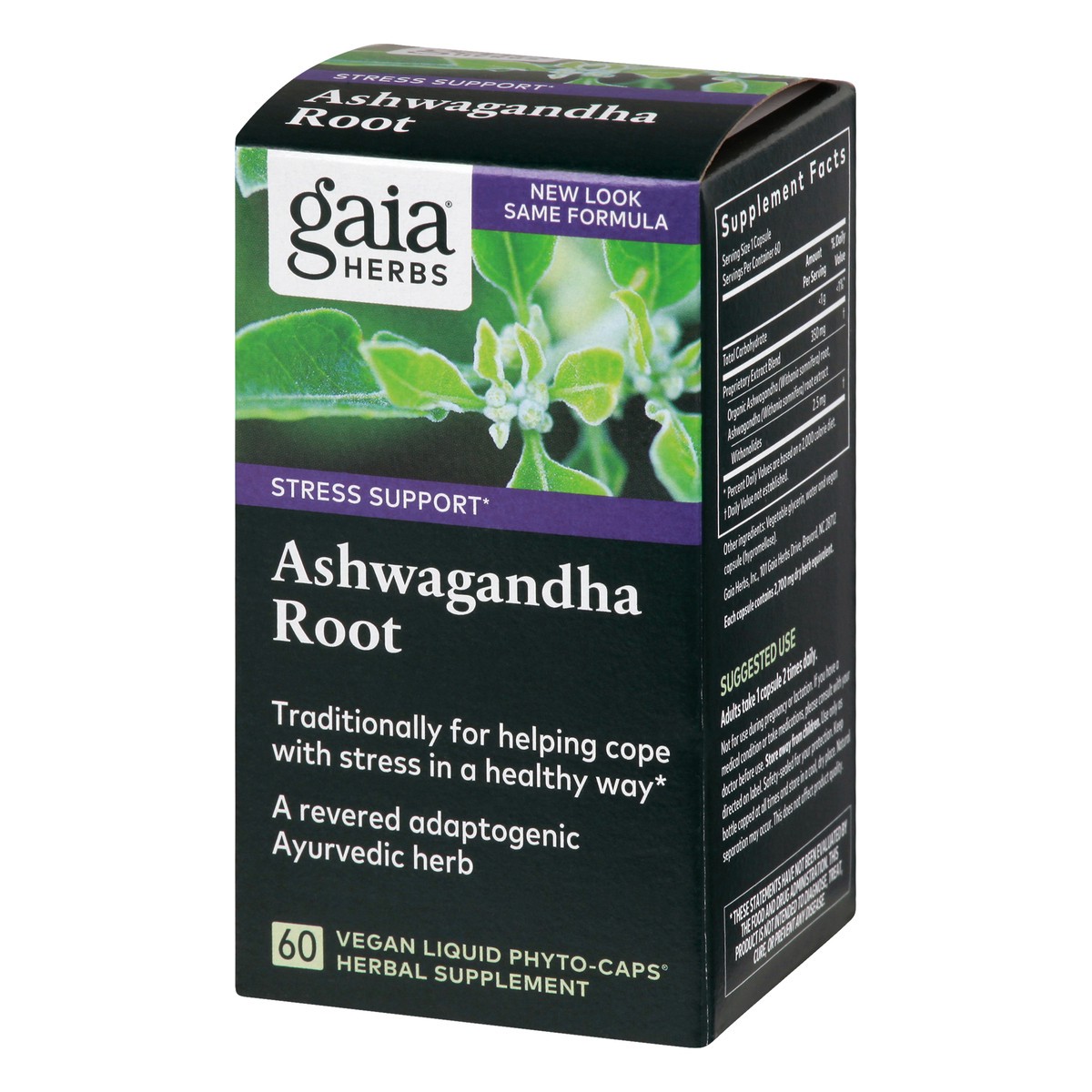slide 12 of 13, Gaia Herbs Ashwagandha Root Herbal Supplement, 60 ct