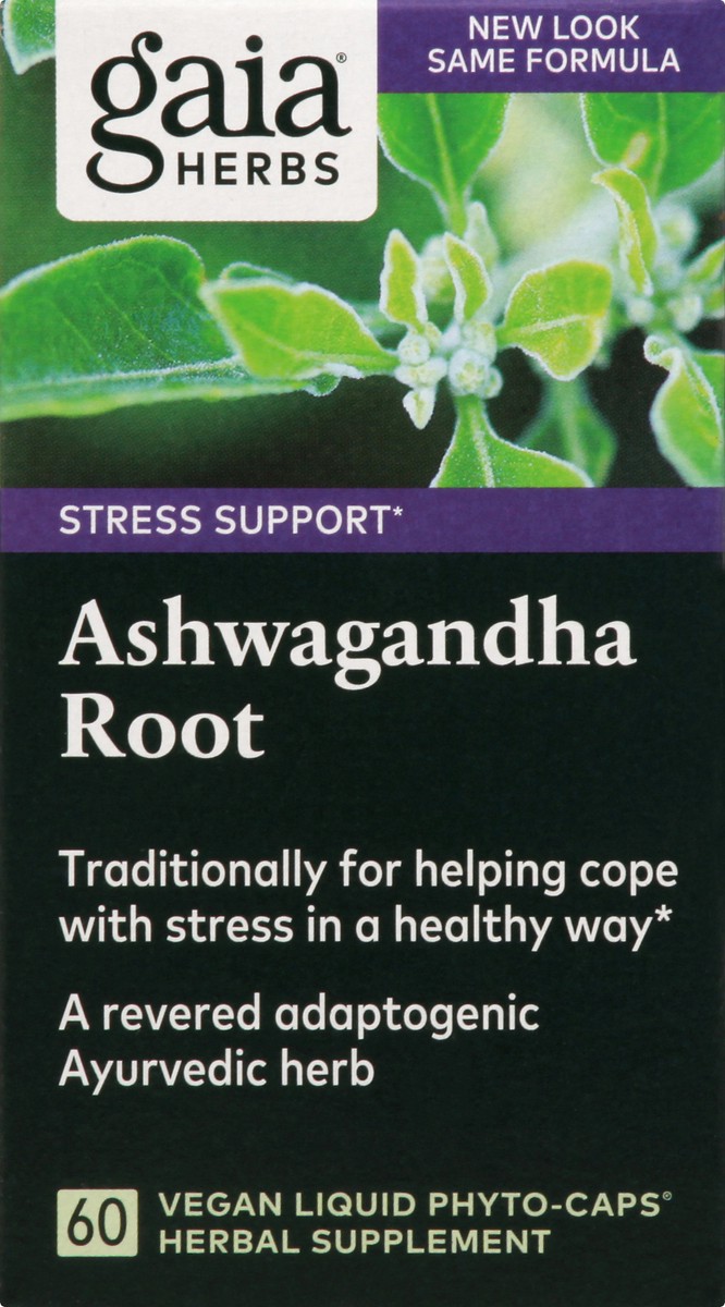 slide 1 of 13, Gaia Herbs Ashwagandha Root Herbal Supplement, 60 ct