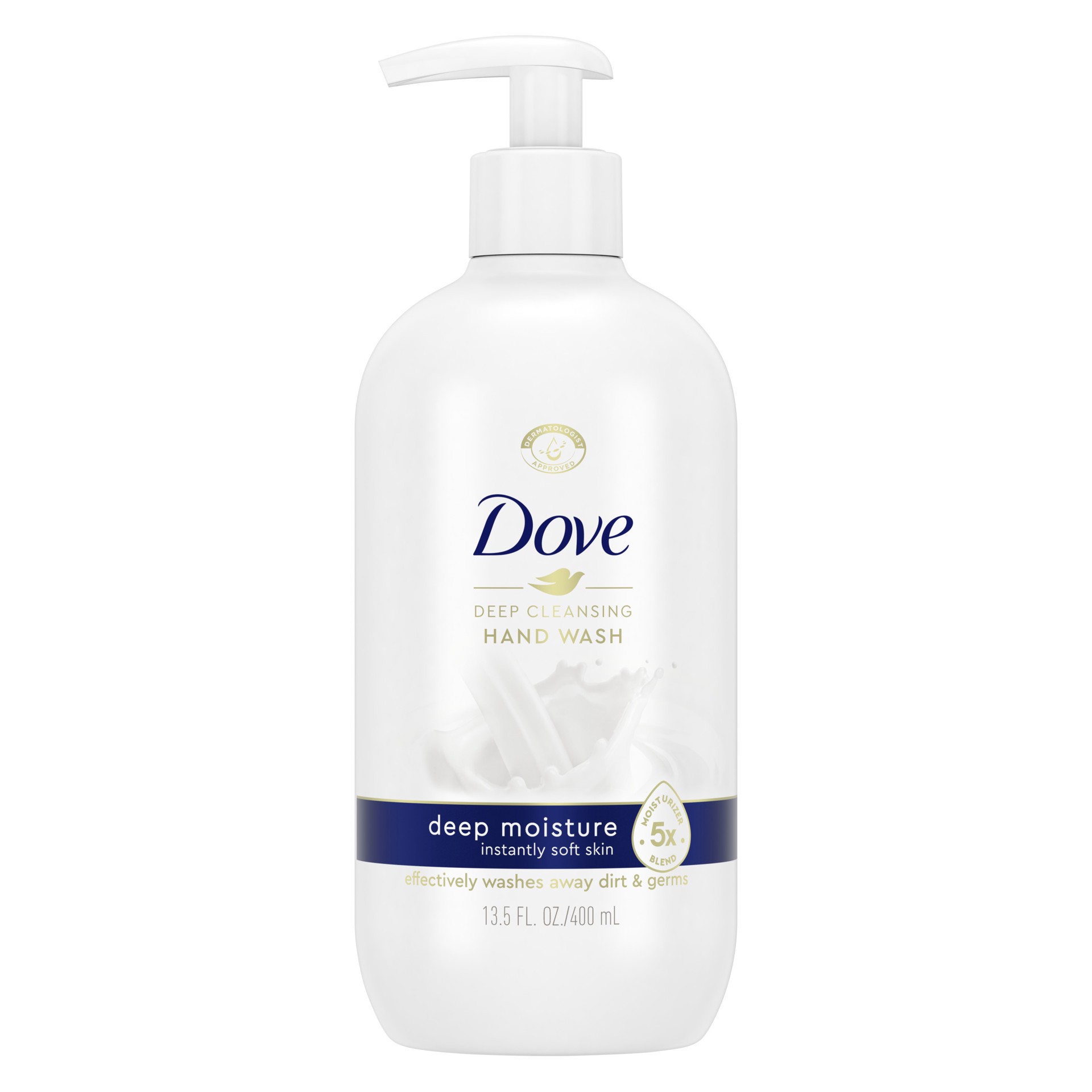 slide 1 of 3, Dove Deep Moisture Hand Wash, 13.5 fl oz