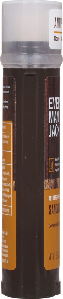 slide 6 of 10, Every Man Jack Men’s Sandalwood Antiperspirant Deodorant - Stay Fresh with Antiperspirant Men’s Deodorant - Odor Crushing, Long Lasting, Plant-Based, and No Harsh Chemicals - 2.6 oz, 2.6 oz