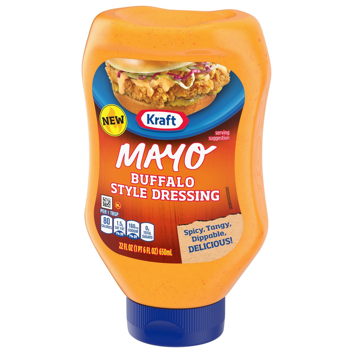 slide 10 of 13, Kraft Mayo Buffalo Style Dressing, 22 fl oz Bottle, 22 oz