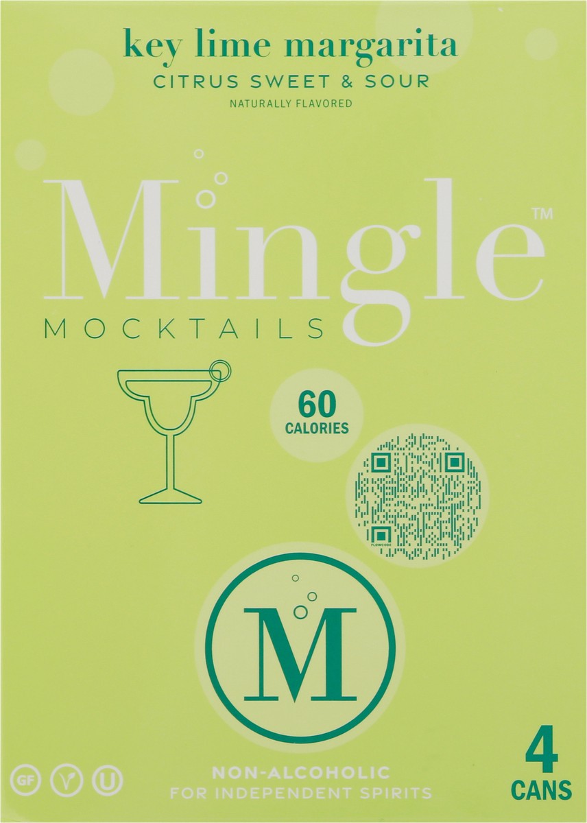 slide 11 of 11, Mingle Key Lime Margarita Mocktails 4 - 12 fl oz Cans, 4 ct; 12 oz