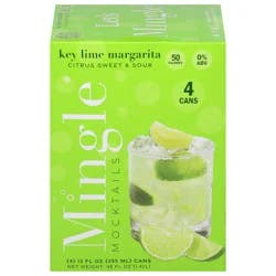 Mingle Key Lime Margarita Mocktails 4 - 12 fl oz Cans