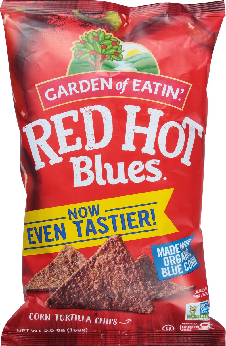 slide 5 of 7, Garden Of Eatin' Red Hot Blues Chips, 5.5 oz