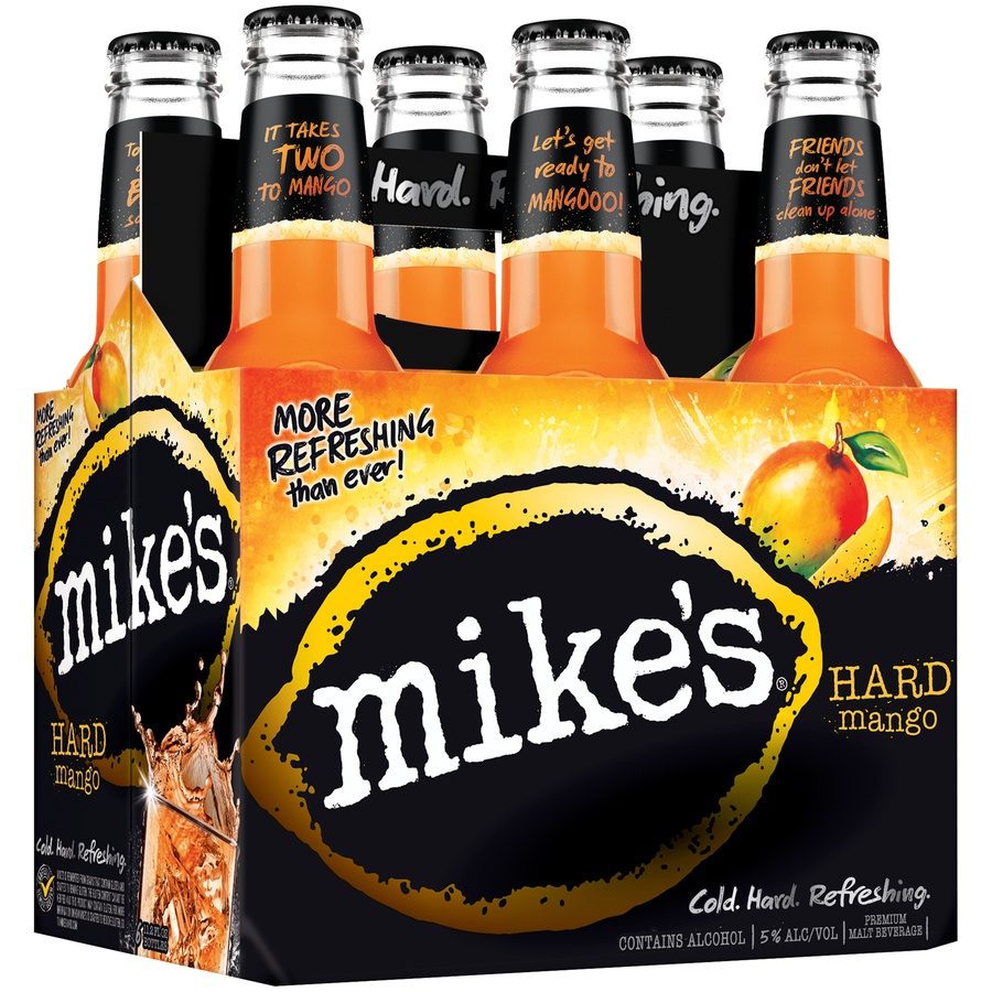 slide 2 of 2, Mike's Hard Mango Punch Bottles, 6 ct; 12 oz