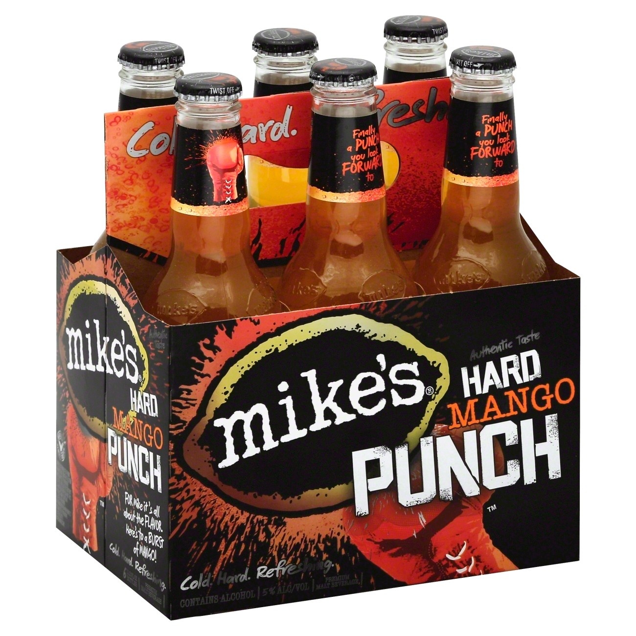 slide 1 of 2, Mike's Hard Mango Punch Bottles, 6 ct; 12 oz