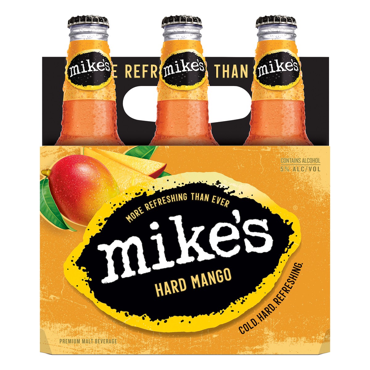 slide 1 of 5, Mike's Premium Malt Beverage Hard Mango Beer 6 ea, 6 ct; 12 oz