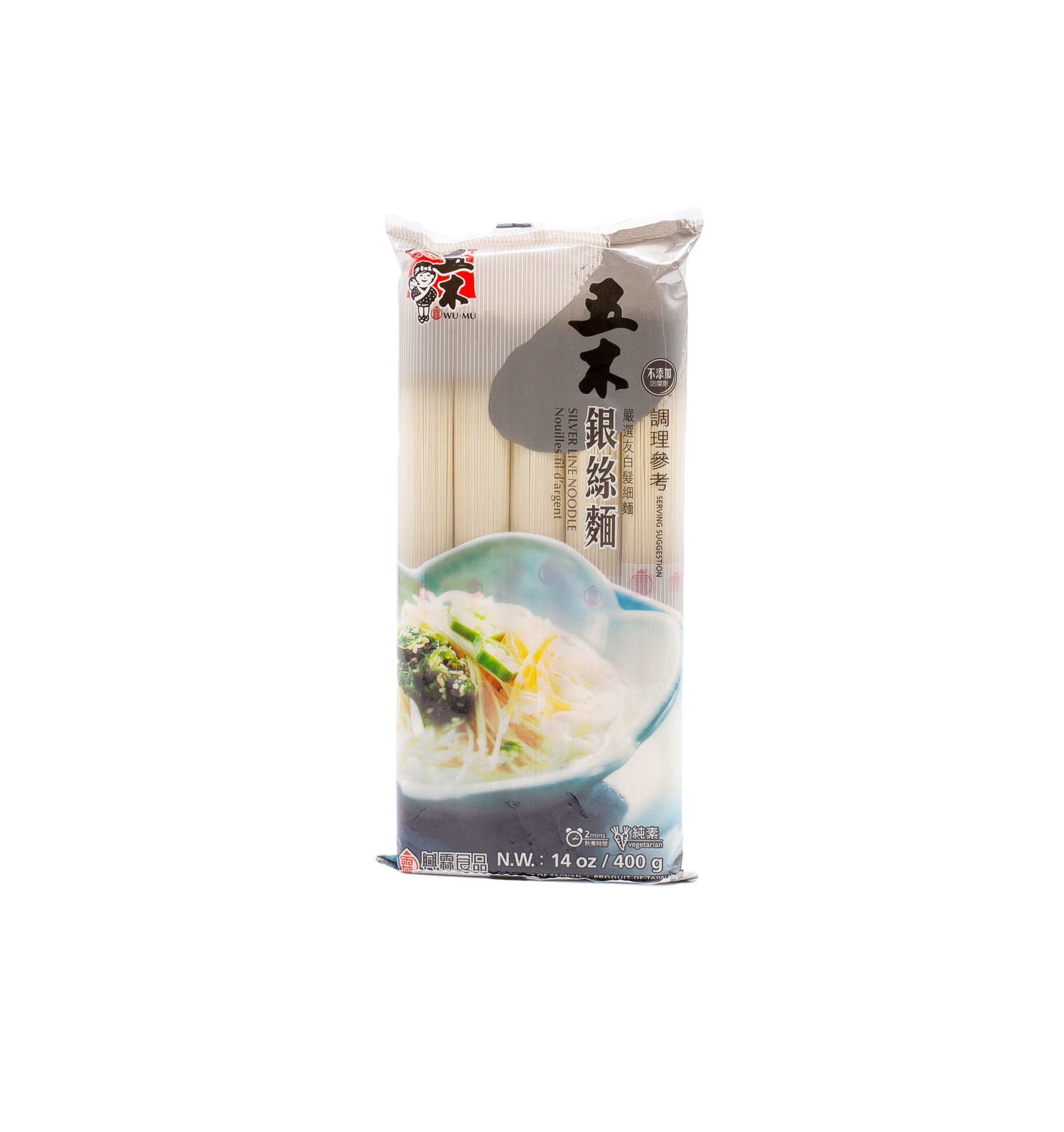 slide 1 of 1, Wu-Mu Silver-line Noodles, 14 oz