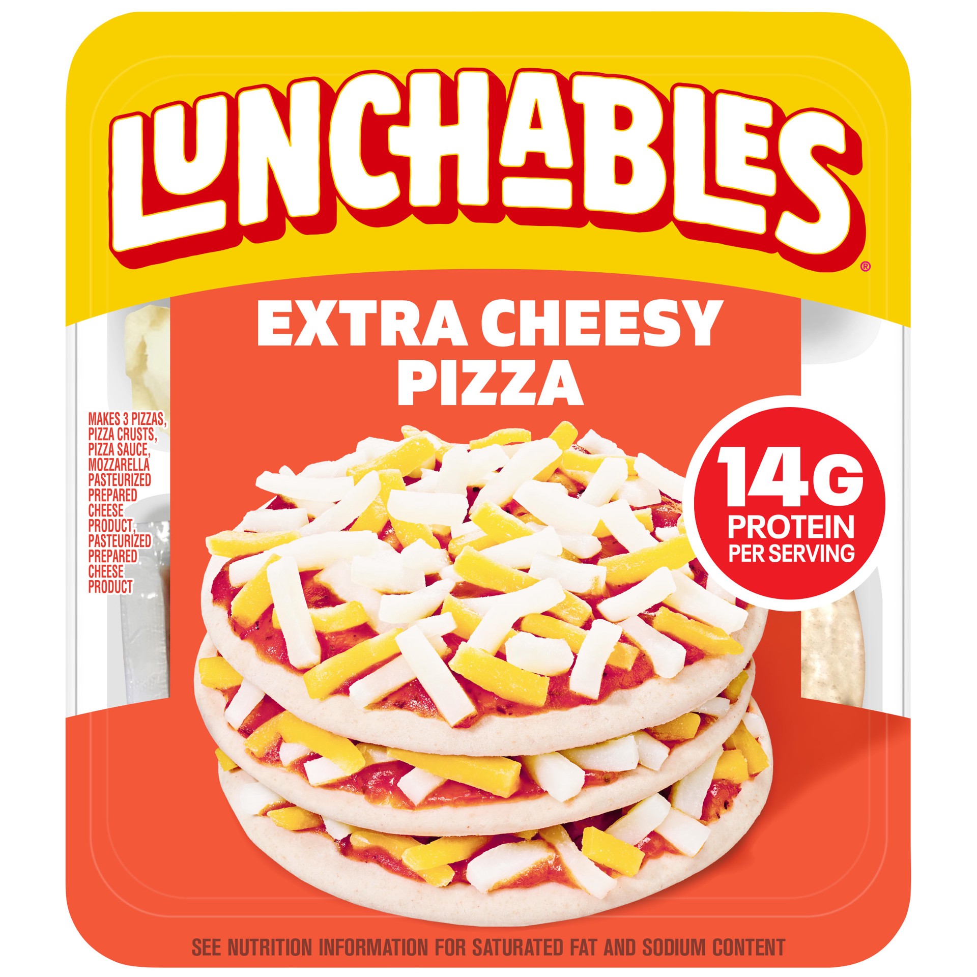slide 1 of 5, Lunchables Extra Cheesy Pizza, 4.2 oz Pack, 4.2 oz