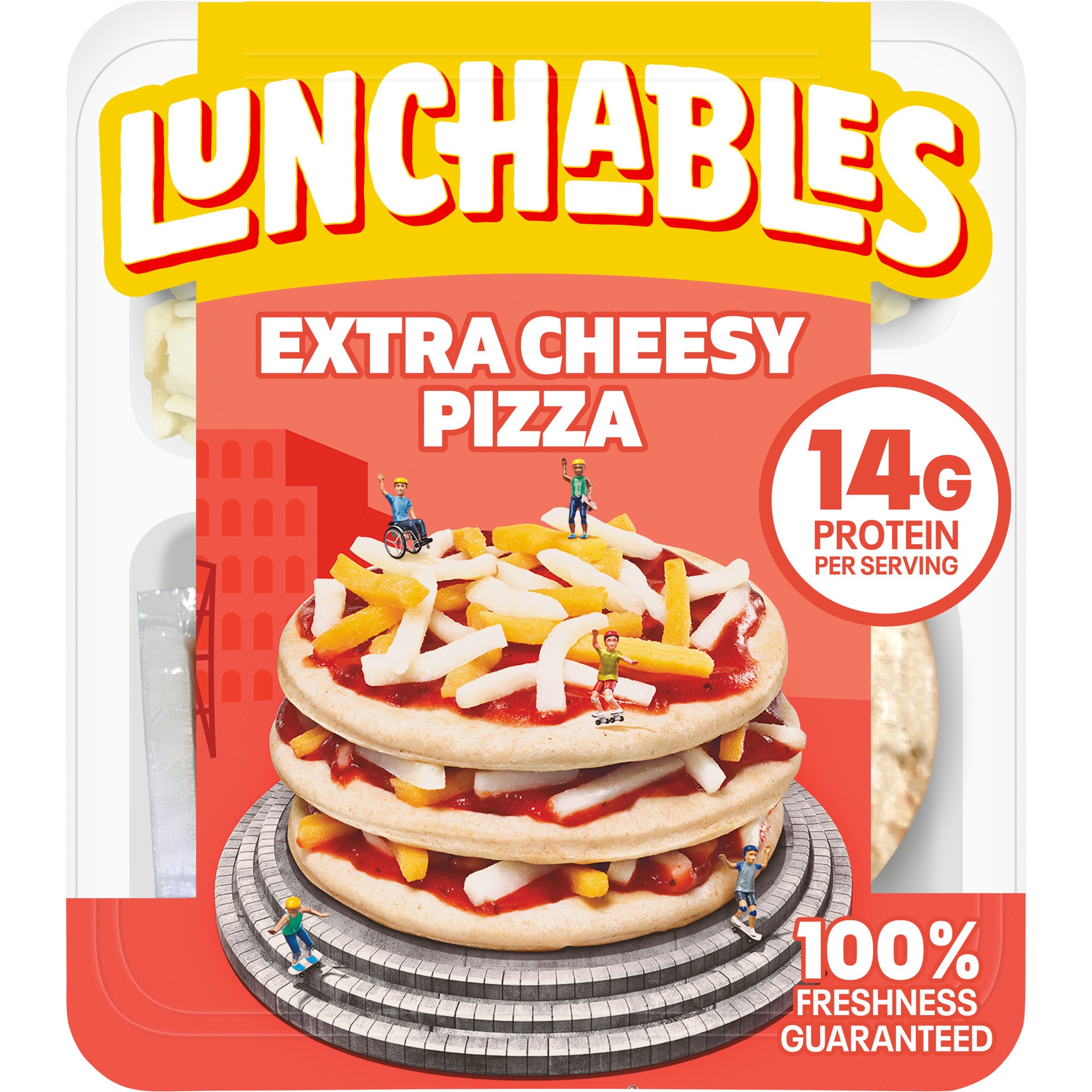 slide 1 of 6, Lunchables Extra Cheesy Pizza Tray, 4.2 oz